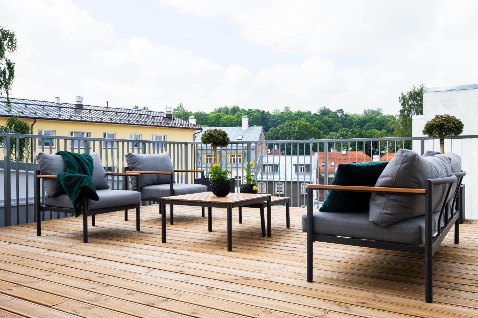 Apartament Tempus Te Premium Duo Lofts Tartu - Private Cinema, Gym And Terrace Zewnętrze zdjęcie